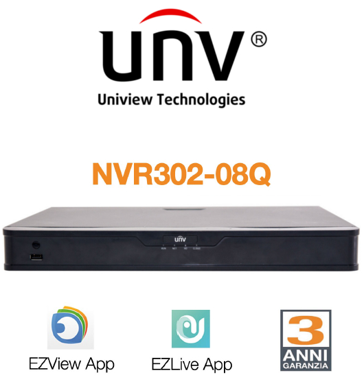 NVR302-08Q di UNV