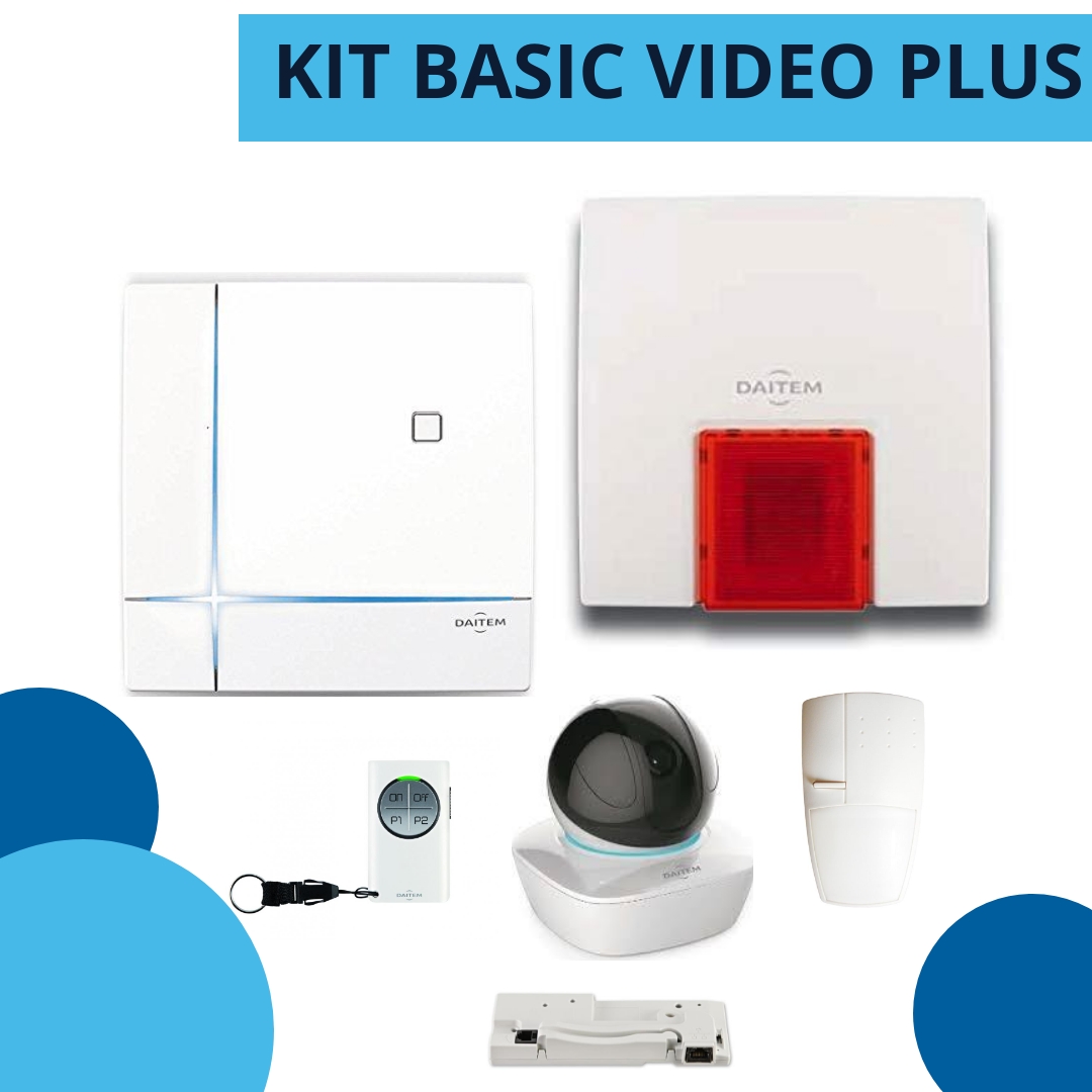 kit basic video plus daitem - allarme senza fili